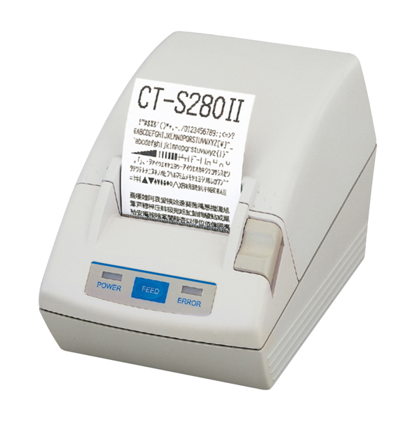 ラインサーマルプリンタ シリアル、USB I/F、本体カラー（白）