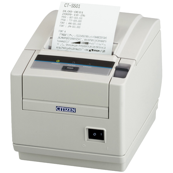 コンパクトラインサーマルプリンター（印刷速度220mm/秒、用紙幅80mm、USB I/F、ホワイト、用紙セーブ機能、多階調印刷）