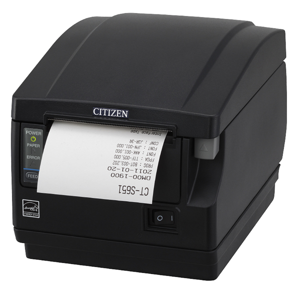 コンパクトラインサーマルプリンター（印刷速度220mm/秒、用紙幅58mm、Bluetooth、ブラック、用紙セーブ機能、多階調印刷）