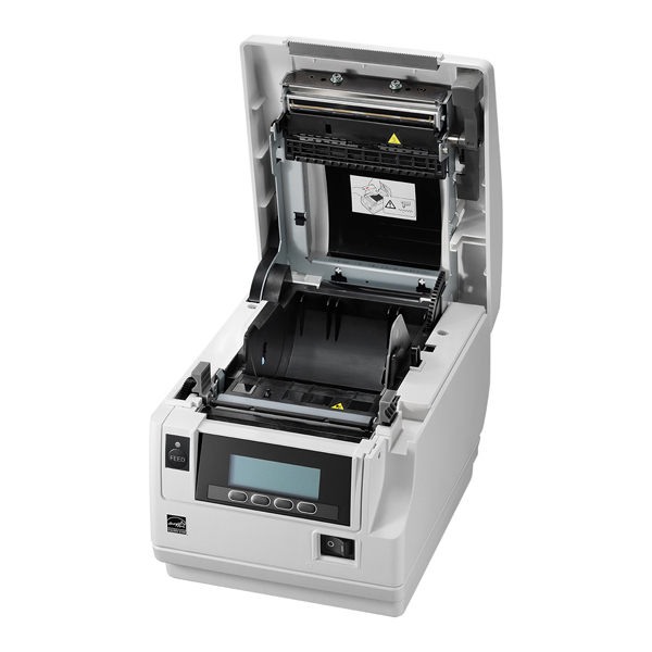 コンパクトラインサーマルプリンター（最大印刷速度500mm/秒、用紙幅58/80mm、USB I/F、ホワイト、用紙セーブ機能、多階調印刷）