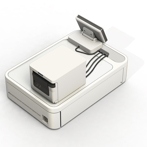 キャッシュドロワー（24V駆動 3札6硬貨 ホワイト）