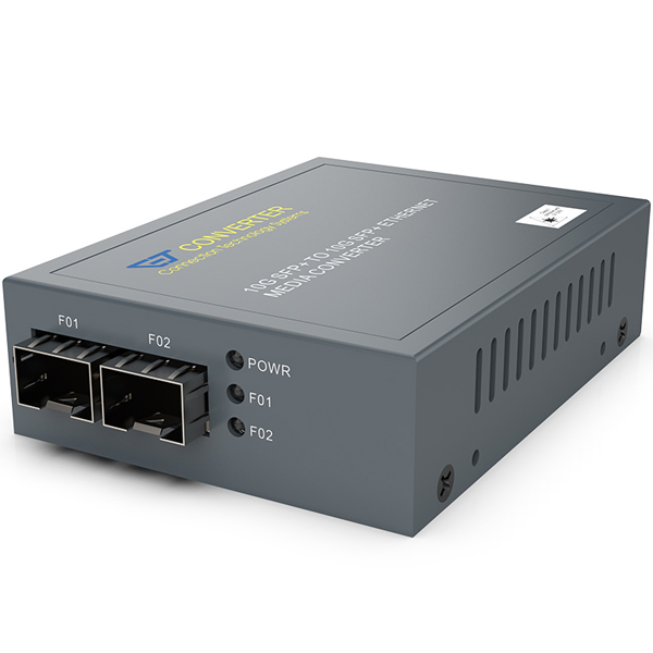 10Gイーサネットメディアコンバータ本体 SFP+ to SFP+ 別途SFP-51シリーズが必要