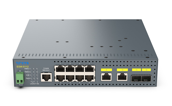 8 x 10/100/1000Base-T RJ-45 + 2 x N BASE-T (100M/1G/2.5G/5G/10G) + 2 x 1/10GBase-R SFP+ 管理機能搭載レイヤ2スイッチ