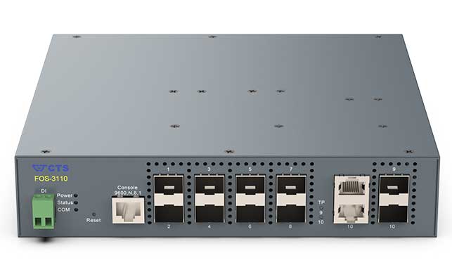 10ポートSFPスロット搭載ギガビットスイッチ