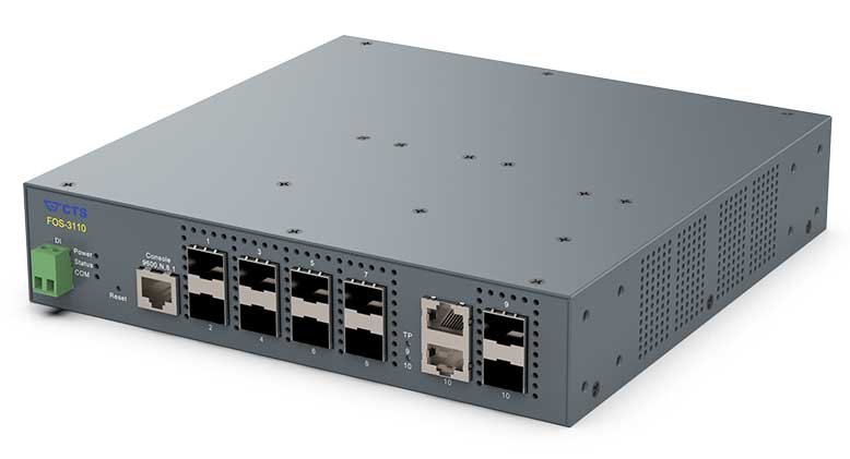 10ポートSFPスロット搭載ギガビットスイッチ