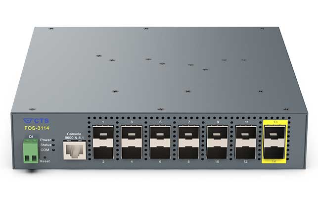 14ポートSFPスロット搭載ギガビットスイッチ