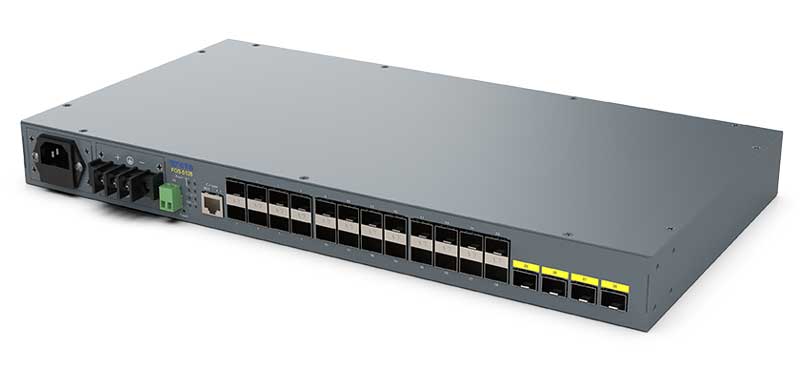 10ギガ対応28ポート高密度SFPスロット搭載スイッチ