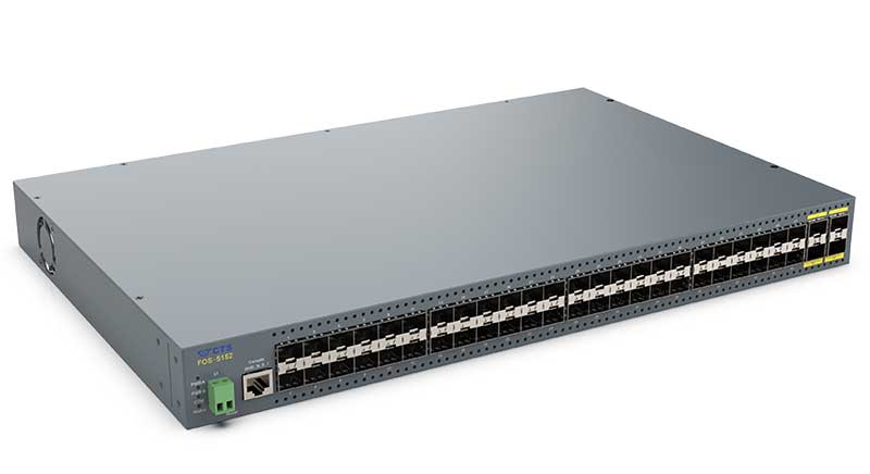 48ポート 100/1000X + 4ポート 1/10G SFP+ 管理機能搭載レイヤ2光ファイバ集約スイッチ