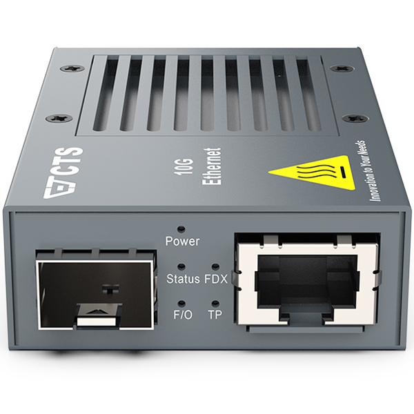 ミニサイズ メディアコンバータ本体 10G N BASE-T (100M/1G/2.5G/5G/10G) to 10G BASE-R 別途SFP-51シリーズが必要