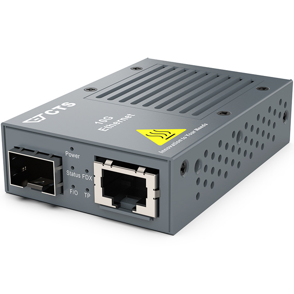 ミニサイズ メディアコンバータ本体 10G N BASE-T (100M/1G/2.5G/5G/10G) to 10G BASE-R 別途SFP-51シリーズが必要