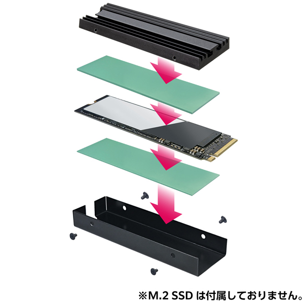 M.2 SSD専用ヒートシンク