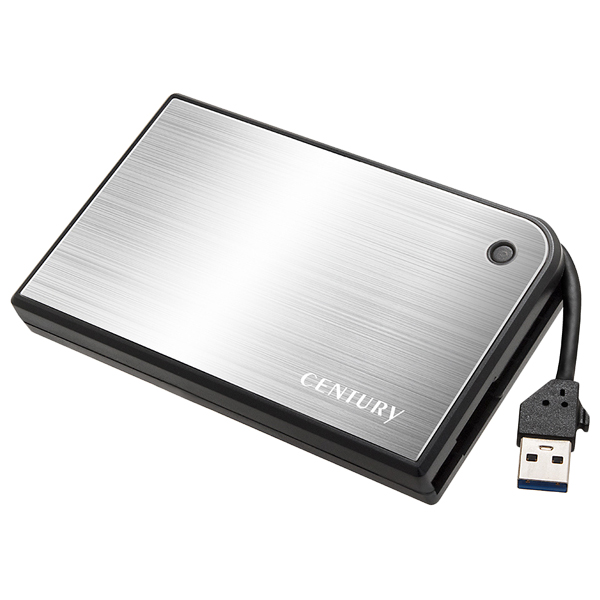 MOBILE BOX USB3.0接続 SATA6G 2.5インチHDD/SSDケース シルバー