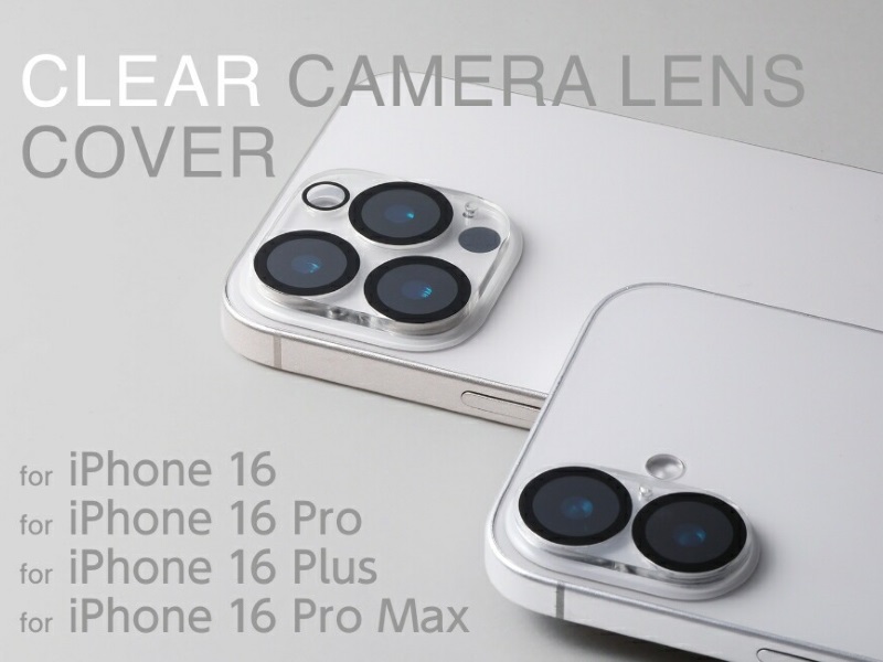 CLEAR CAMERA LENS COVER for iPhone 16 / 16 Plus CLEAR