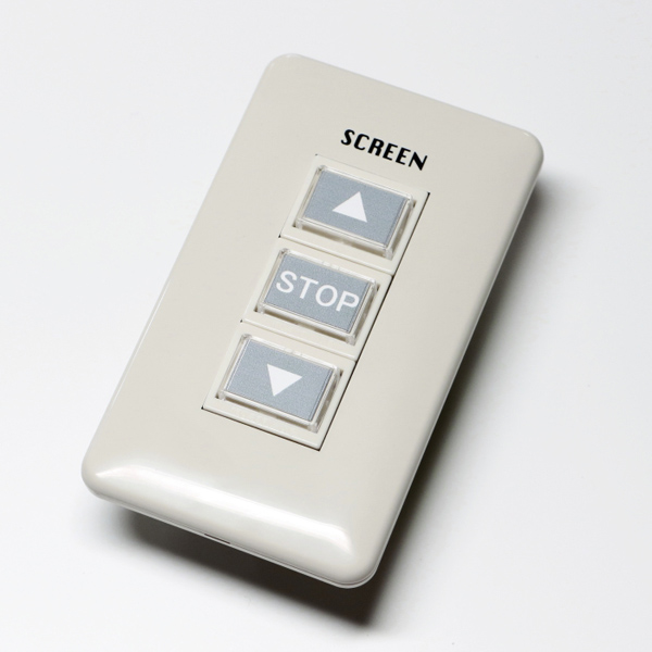 電動巻上スクリーン 100インチ(壁面埋込スイッチ付) スイッチ