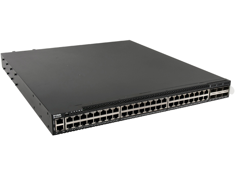 DXS-3610-54TEI 10ギガビットL3スタッカブルスイッチ、10G BASE-Tポート×48、100G QSFP28スロット×6、エンハンスドイメージ(EI版)、リミテッドライフタイム保証対象