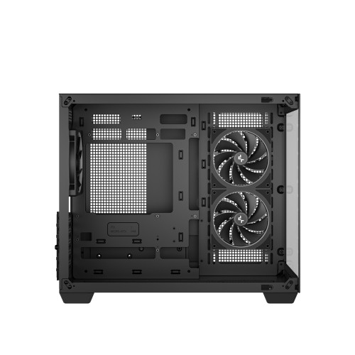 CG330 3F/パノラマデザインPCケース/ブラック/デュアルチャンバー設計/背面コネクタMB対応(MicroATX)/ARGBファン3基標準搭載/360mmラジエーター対応