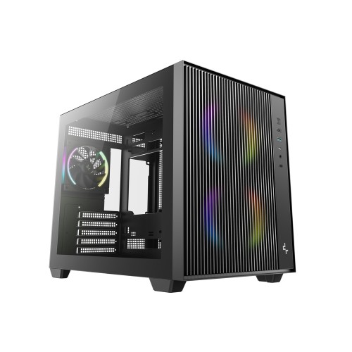 CG330 MESH 3F/高エアフローMicroATXケース/グリルスタイルのフロントパネル/デュアルチャンバー設計/ARGBファン3基標準搭載/360mmラジエーター対応