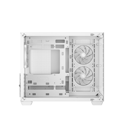 CG330 3F WH/パノラマデザインPCケース/ホワイト/デュアルチャンバー設計/背面コネクタMB対応(MicroATX)/ARGBファン3基標準搭載/360mmラジエーター対応