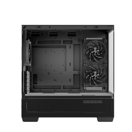 CG380 3F/パノラマデザインPCケース/ブラック/背面コネクタMB対応(MicroATX)/ARGBファン3基標準搭載/360mmラジエーター対応