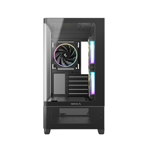 CG380U 3F/パノラマデザインPCケース/曲面強化ガラスパネル/背面コネクタMB対応(MicroATX)/ARGBファン3基標準搭載/360mmラジエーター対応