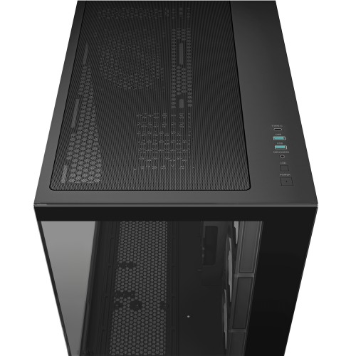 CG530 4F/ピラーレスデザインPCケース/ブラック/デュアルチャンバー設計/背面コネクタマザーボード対応/ARGBファン4基標準搭載