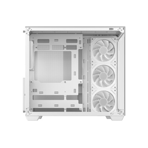 CG530 4F WH/ピラーレスデザインPCケース/ホワイト/デュアルチャンバー設計/背面コネクタマザーボード対応/ARGBファン4基標準搭載