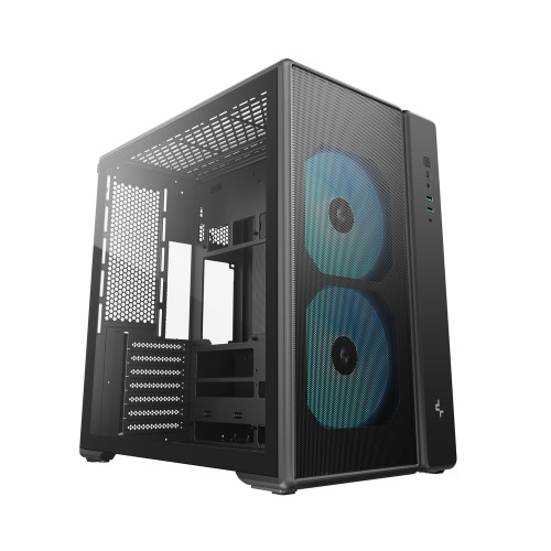 CG590 MESH 2F/高エアフローミドルタワーケース/160mm ARGBファン2基標準搭載/デュアルチャンバー構造/背面コネクタMB対応/大型パーツ対応