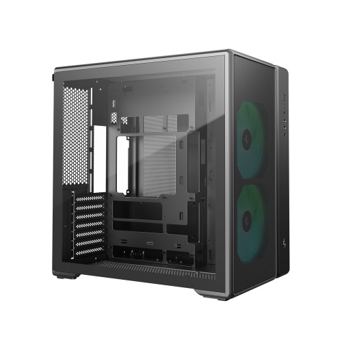 CG590 MESH 2F/高エアフローミドルタワーケース/160mm ARGBファン2基標準搭載/デュアルチャンバー構造/背面コネクタMB対応/大型パーツ対応