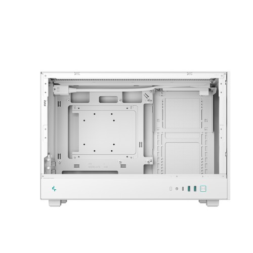 CH260 WH/MicroATX PCケース/ホワイト/高エアフロー設計/メッシュパネル/背面コネクタMB対応 (MicroATX)/大型GPU対応