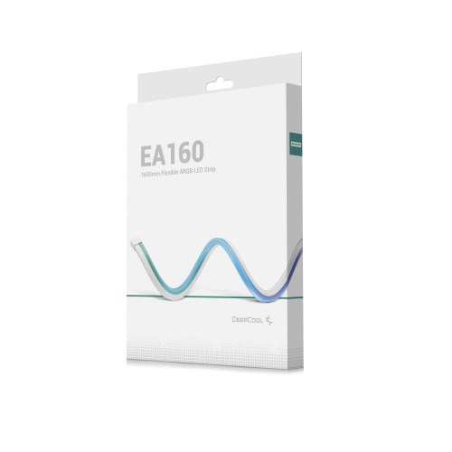 EA160/ARGB LEDストリップ/長さ1600mmモデル/柔らかくさまざまな場所に使える/マザーボード同期対応/簡単な取り付け