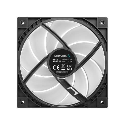 FD12 ARGB V2/120mm ARGBケースファン/通常回転モデル/新型クローズドホイール採用で冷却性・静音性を強化/Hydro Bearing/ブラック