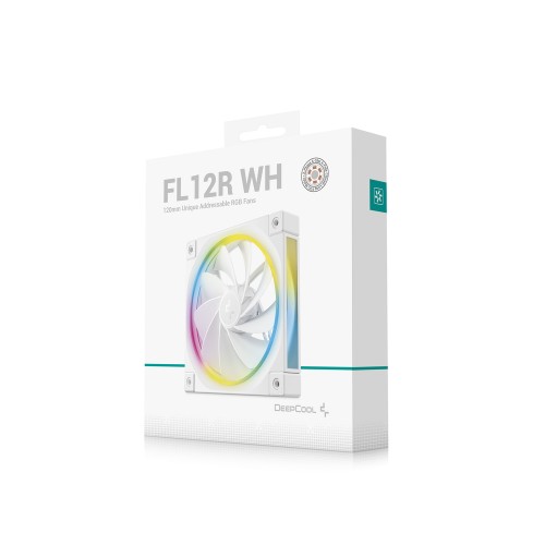 FL12R WH/120mmケースファン/リバースブレードデザイン/ホワイト/36個のARGB Gen2 LEDによる独自のライトエフェクト/MB同期対応/FDB/防振ダンパー/3相4極6スロットモーター