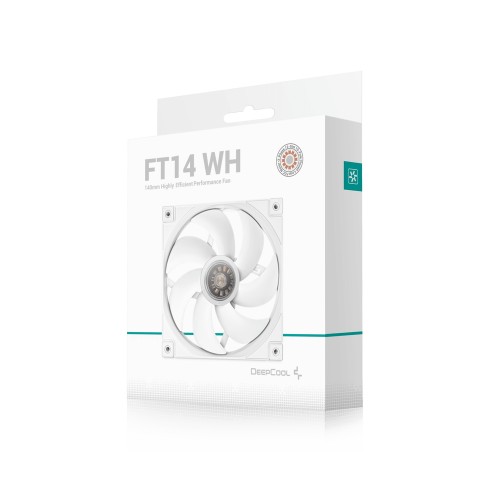 FT14 WH/140mmケースファン/ホワイト/高い静音性と耐久性/3相10極12スロットFOCクローズドループ制御モーター/強化コンポジット素材
