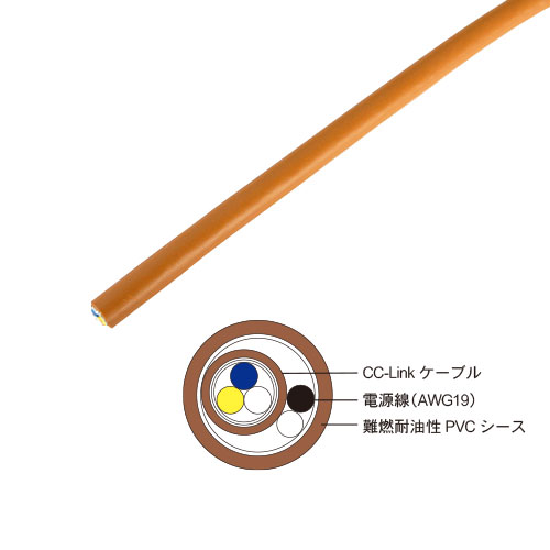 CC-Linkケーブル 電源内蔵型 （CC-Link Ver.2.00、Ver.1.10対応） 200m