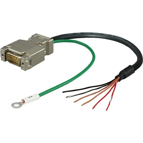 デジタル表示器 GP-4105/GP-4115T⇔三菱QnA/ACPU用RS-232Cケーブル(0.15m) バラ線⇔D-SUB9P