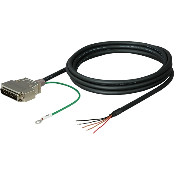 デジタル表示器GP-4105/GP-4115T(バラ線)⇔三菱FX計算機リンク(D-SUB25P)用RS-232Cケーブル(3m)