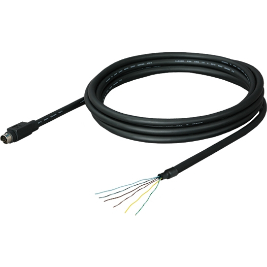 デジタル GP-4105/GP-4115T(バラ線)⇔三菱Q/QモーションCPU(ミニDIN6P)用RS-232Cケーブル(3m)