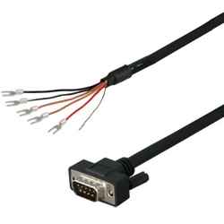 三菱表示器GOT2000/1000(D-SUB9P)⇔三菱計算機リンク(圧着端子)用RS-422ケーブル(10m)