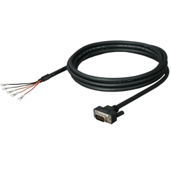 三菱GOT1000⇔インバータ用ケーブル D-SUB9P⇔圧着端子、RS-422ケーブル（3m)