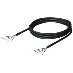 三菱表示器GT10（端子台）⇔インバータ用ケーブル バラ線⇔棒圧着端子、RS-422（3m)