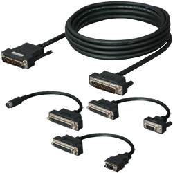 三菱シーケンサ（D-SUB25P）対応コンバータ、DAC01R2L、D232V-CAB、DFX-422CAB