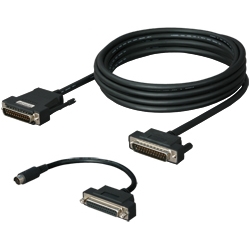 三菱シーケンサ（D-SUB25P）対応RS-422/RS-232Cコンバータ（10m）、DFX-422CAB