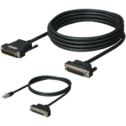 三菱シーケンサ（D-SUB25P）対応RS-422/RS-232Cコンバータ（10m）、DINV-485CAB