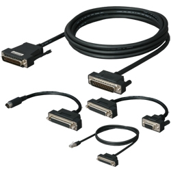 三菱シーケンサ（D-SUB25P）対応コンバータ、D232V-CAB、DFX-422CAB、DINV-485CAB