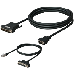 三菱シーケンサ（D-SUB25P）対応RS-422/RS-232Cコンバータ（3m）、DINV-485CAB