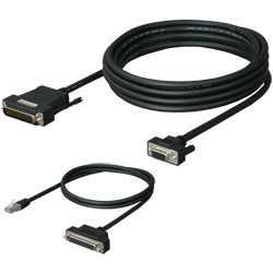 三菱シーケンサ（D-SUB25P）対応RS-422/RS-232Cコンバータ（15m）、DINV-485CAB