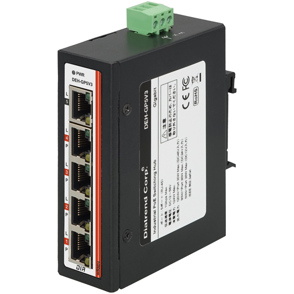 産業用PoEスイッチングハブ ギガビットタイプ