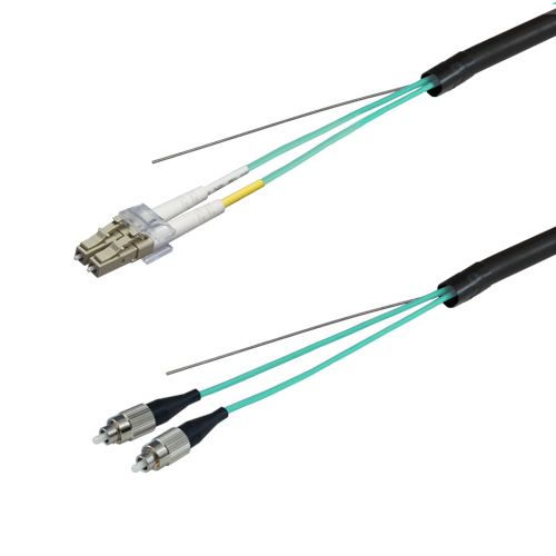 光ファイバーケーブル (OM3マルチモード/LC-FC/屋外/2芯) 15m