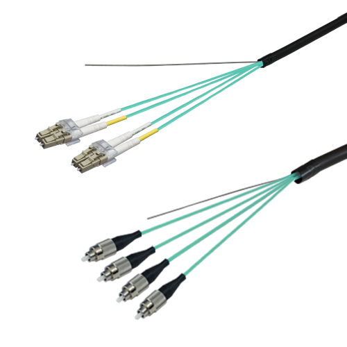 光ファイバーケーブル (OM3マルチモード/LC-FC/屋外/4芯) 2m