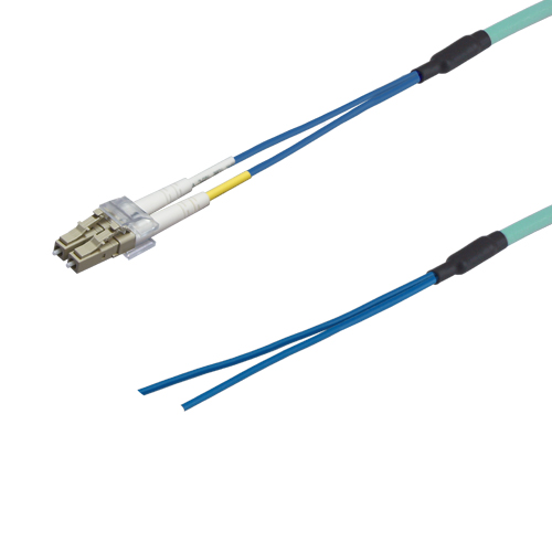 光ファイバーケーブル (OM3マルチモード/LC-コネクタなし/屋内/2芯) 5m